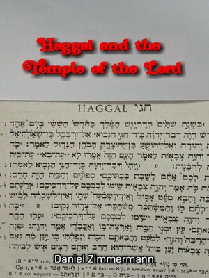 cover image of Haggai and the Temple of the Lord